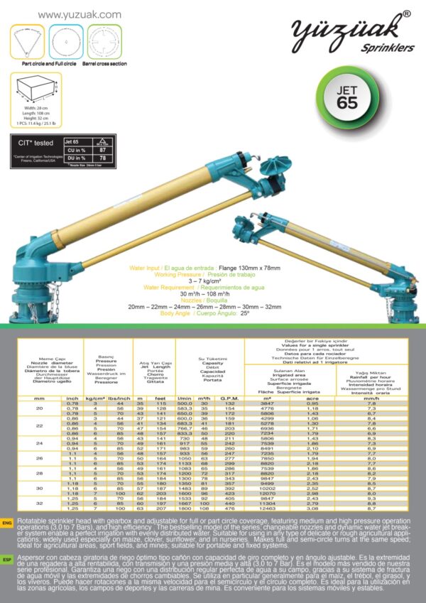 WhatsApp Image 2026-09-09 at 7.17.34 AM (3) YUZUAK JET 65 Irrigation Sprinkler | High-Pressure Agricultural Sprinkler